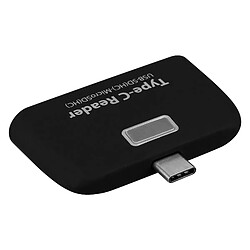 Shot Lecteur de cartes pour "HUAWEI P40 lite E" Smartphone Type-C Android SD Micro SD USB Adaptateur (NOIR)