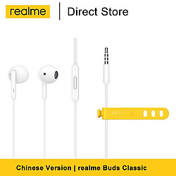 GUPBOO Écouteurs intra-auriculaires classiques Realme écouteurs de musique filaire avec micro intégré casque de type C 3.5mm pour Smartphone Realme 7 7 pro 