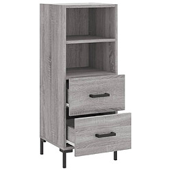 Maison Chic Buffet,Meuble de Rangement,commode pour salon,Cuisine Sonoma gris 34,5x34x90 cm Bois d'ingénierie -MN82781 pas cher