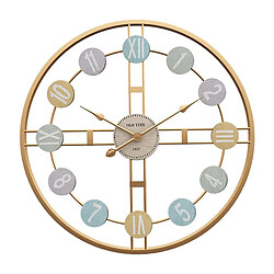 Horloge Murale En Métal Suspendue Horloge Muet Horloge Murale Silencieuse Industrielle Blanc Horloge de balançoire de décoration murale de décoration intérieure