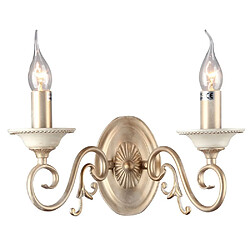 MAYTONI Lampe Bougie Murale Crème avec Or, 2 Lumières, E14 