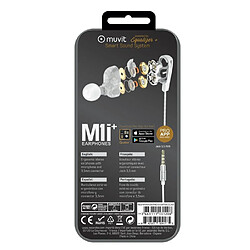 Acheter Muvit Kit Piéton M1i+ Premium Jack 3.5mm Double Haut-parleur avec Micro Blanc