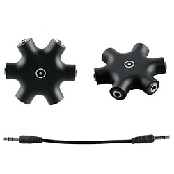 Muvit Connect Hub Jack 3.5Mm 5 Sorties Noir