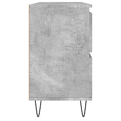 vidaXL Armoire salle de bain gris béton 80x33x60cm bois d'ingénierie pas cher