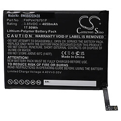 vhbw Batterie remplacement pour Wiko FHPV476791P pour smartphone (4650mAh, 3,85V, Li-polymère)