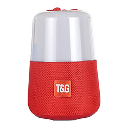 Avis Wewoo Enceinte Bluetooth Haut-parleur stéréo V5.0 sans fil portable T & G TG168 avec poignéemicro intégrévoyant LED clignotantcarte TFdisque Uentrée AUX et FM rouge