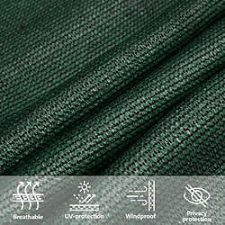 Acheter vidaXL Voile d'ombrage 160 g/m² Vert foncé 4x7 m PEHD