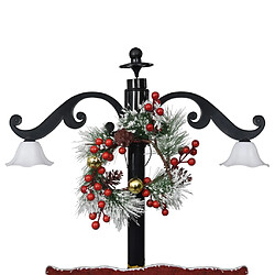 Avis vidaXL Arbre de Noël neigeux avec base de parapluie Bleu 170 cm PVC