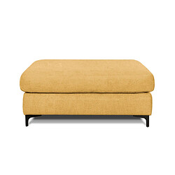 MAISON AUBERTIN Pouf Fiesole Tissu Jaune