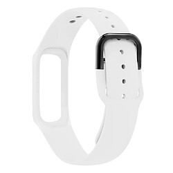 Avis Wewoo Bracelet pour montre connectée Smartwatch avec en silicone couleur pure Galaxy Fit-e blanc