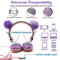 Acheter Universal Coucheur câblé pour enfants mignons avec microphone 3,5 mm Music stéréo girl cadeau | casque / casque