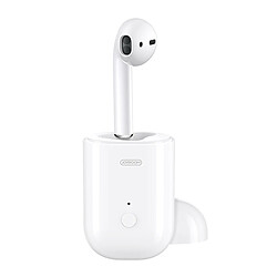 Wewoo Casque simple Bluetooth 5.0 avec boîte de chargement sans fil, pour iPhone, Galaxy, Huawei, Xiaomi, HTC et autres téléphones intelligents (Blanc)