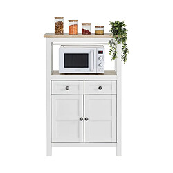 Zandiara Buffet mi-hauteur BOCAGE blanc pas cher