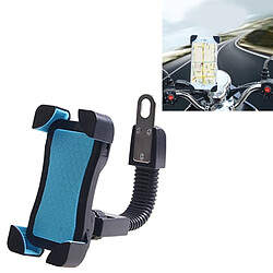 Wewoo Pour 3.5-6.5 pouces Téléphone Mobile bleu Universel 360 Degrés Rotation Libre ABS Moto Support de Montagne Vélo Navigation GPS / 