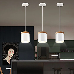 Avis Stoex Suspension Luminaire Moderne E27 Suspension Lustre Rétro en Métal Plafonnier Nordique Pour Salle À Manger, Bureau, Chambre À Coucher, Cuisine (Blanc)