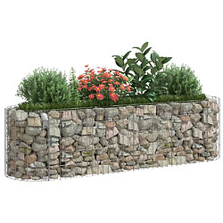 Avis Maison Chic Jardinière,Lit surélevé - Bac à fleurs - pot de fleur à gabion Fer galvanisé 190x50x50 cm -GKD17125