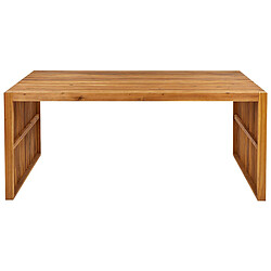 Acheter Beliani Table de jardin 180 x 90 cm Bois Bois clair SULZANO