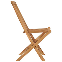 Acheter Maison Chic Lot de 4 Chaises de jardin,Fauteuil d'extérieur pliables Bois de teck massif -MN21369