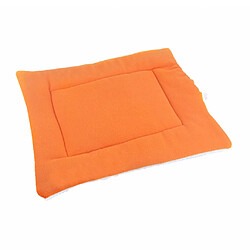 Mat Pet Animal De Compagnie Chien Chat Tapis De Sommeil Pad De Chenil Maison Chiot Caisse Lit Nid Coussin Orange, L