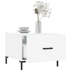 Acheter Maison Chic Table basse,Table Console Table d'appoint, Table pour salon blanc brillant 50x50x40 cm bois d'ingénierie -MN49150