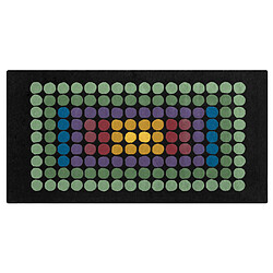 ICONIK INTERIOR Tapis Carré VP08 200 cm Verner Panton Multicolore