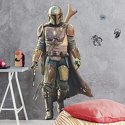 Roommates Sticker Géant repositionnable Din Djarin Mandalorian Disney 101 CM X 58 CM