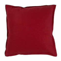 Thedecofactory TOILE DE TOSCANE - Coussin 100% coton rouge 40x40