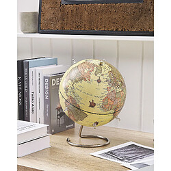 Beliani Globe jaune 29 cm à magnets CARTIER