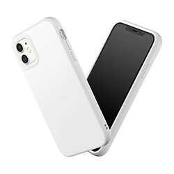 RhinoShield Coque Compatible avec [iPhone 11] SolidSuit - Coque Fine avec Technologie d'absorption des Chocs et Finition Premium Mate, Contour Objectif Photo Interchangeable - Blanc Classic 