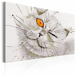 Paris Prix Tableau Imprimé Grey Cat 80 x 120 cm 