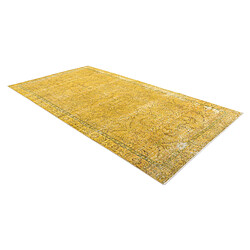 Vidal Tapis de laine 328x150 jaune Ultra Vintage pas cher