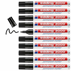 ? Edding 3000-01 Marqueur permanent - 1,5 mm · 3 mm · Noir · 10 unités