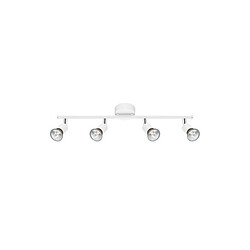 NOVA LUCE Plafonnier BASE Blanc Mat LED GU10 4x5 W 