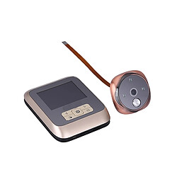 Wewoo Interphone vidéo Visiophone bronze 3.0 pouces TFT affichage 3.0MP caméra numérique visionneuse de porte, carte TF de soutien 32 Go Max et vision nocturne infrarouge