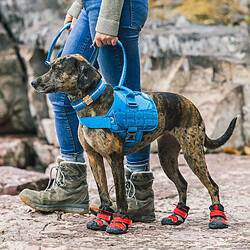 Kurgo Harnais de Sécurité pour Chien, Canicross Compatible Molle Urbain RSG, ajustable, ouvre-bouteille intégré, bandes réfléchissantes, Style Townie, Bleu, Taille S pas cher