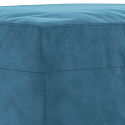 Acheter vidaXL Repose-pied Bleu 70x55x41 cm Velours