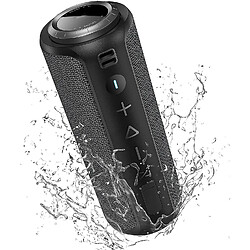 Universal Haut-parleur Bluetooth 40W IPX7 Haut-parleur portable étanche Bluetooth 5.0 avec basse amplifiée et haute chaîne stéréo, couplage multi-couplage sans fil et 12 heures de batterie (noir)