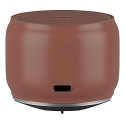 Yonis Enceinte Bluetooth Mini Bass Puissante 5W Mini Enceinte Bluetooth 5.0 Super Bass Autonomie 4H Son Haute-Fidélité Marron YONIS