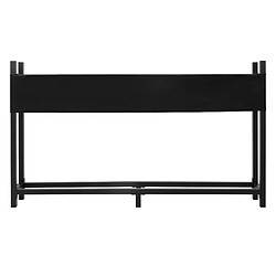 ML-Design Étagère en Métal pour Bois de Cheminée avec Couvercle, 200x25x115 cm, Anthracite, Aide à l'Empilage Extérieur avec Housse de Protection, 0,8 m³ / 1,3 SRM, Rangement Bûche pour Jardin/Abri