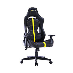 Chaise de jeu Racing Cuir Synthétique Noir Jaune