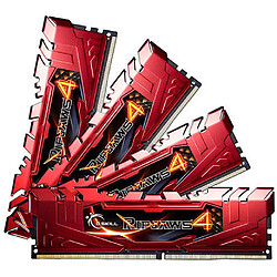 G.Skill - DDR4 Ripjaws 4 16Go(4x4Go) PC21300 2666Mhz CL15 1.2V Rouge