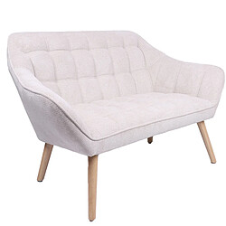 Canapé Alexandra House Living Beige 128 x 74 x 76 cm