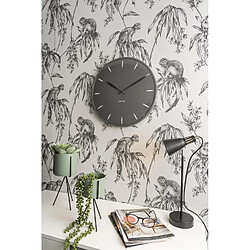 Present Time Horloge murale Leaf - Diam. 40 cm - Gris foncé