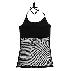 danse du ventre licou gilet chemise vêtements de danse danse latine basics l noir Gilet sans manches