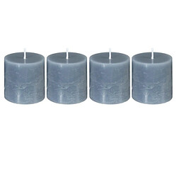 Lot de 4 Bougies Votives Rustic 4,5cm Gris