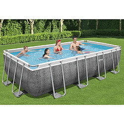 Bestway Ensemble de piscine Power Steel Rectangulaire 549x274x122 cm