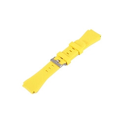 Wewoo Bracelet jaune pour Samsung Gear S3 Montre Classique Smartwatch en Silicone, Longueur: environ 22.4cm