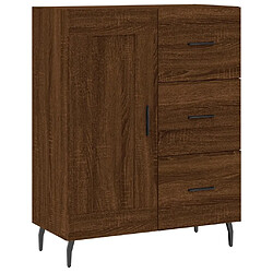 Maison Chic Buffet,Meuble de Rangement,commode pour salon,Cuisine chêne marron 69,5x34x90 cm bois d'ingénierie -MN80574