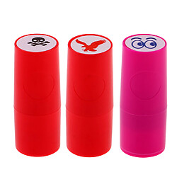 3pcs Tampon Marqueur Balle de Golf ,Séchage Rapide Différents Motifs Lumineux Impression Durable Sceau Cadeau Tampon Marqueur Balle Golf Séchage