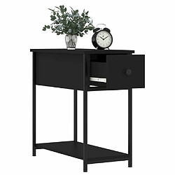 Acheter Maison Chic Lot de 2 Tables de chevet,Table de nuit,Table d'appoint pour salon noir 30x60x60 cm bois d’ingénierie -MN95964